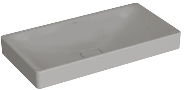 Vitra 7536B076-1398 Metropole Dikdörtgen Çanak lavabo, 80cm Mat Taş Gri.